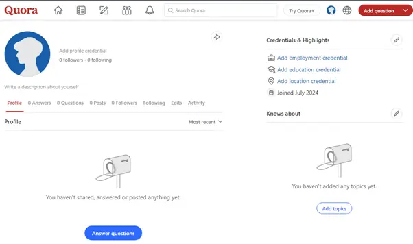 Quora Profile